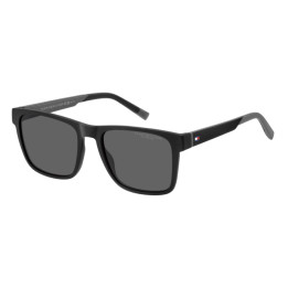 Lunettes de soleil Tommy Hilfiger TH 2144/S Black Grey / verres Grey Polarized (08A-M9)