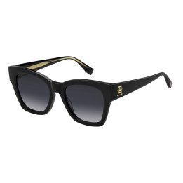 Lunettes de soleil Tommy Hilfiger TH 2156/S Black / verres Dark Grey Shaded (807-9O)