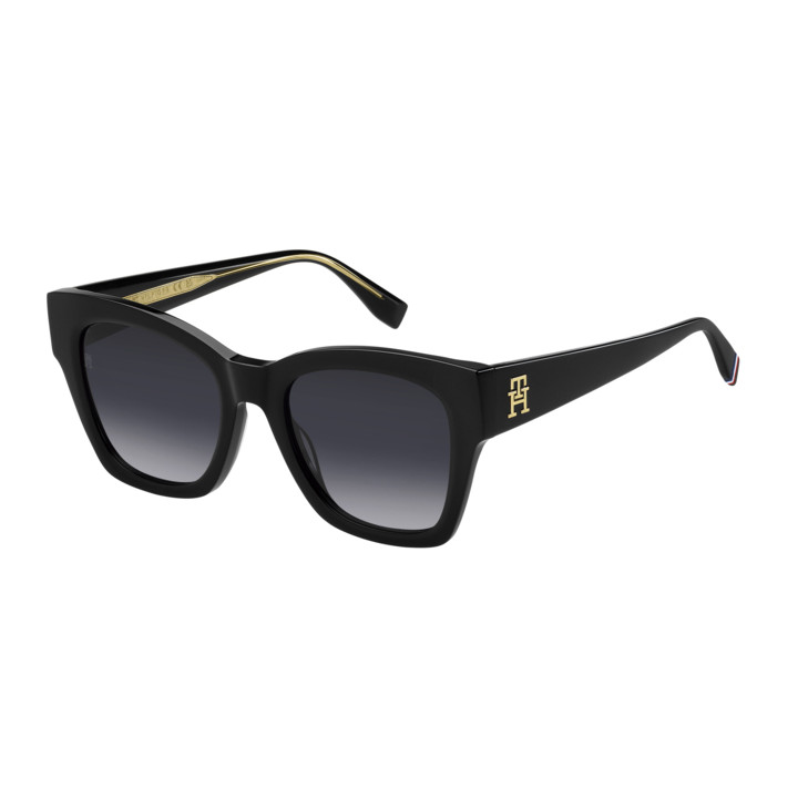 Lunettes de soleil Tommy Hilfiger TH 2156/S Black / verres Dark Grey Shaded (807-9O)