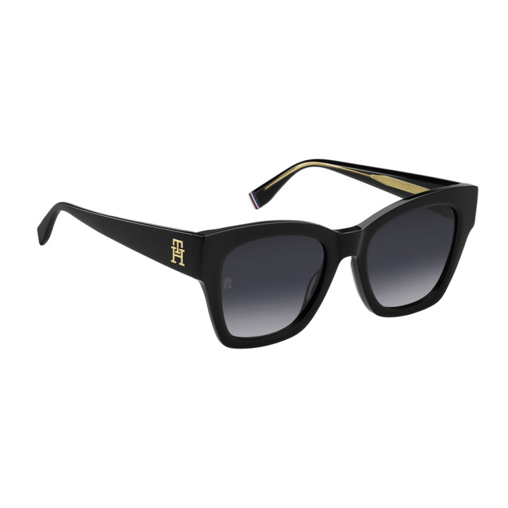 Lunettes de soleil Tommy Hilfiger TH 2156/S Black / verres Dark Grey Shaded (807-9O)