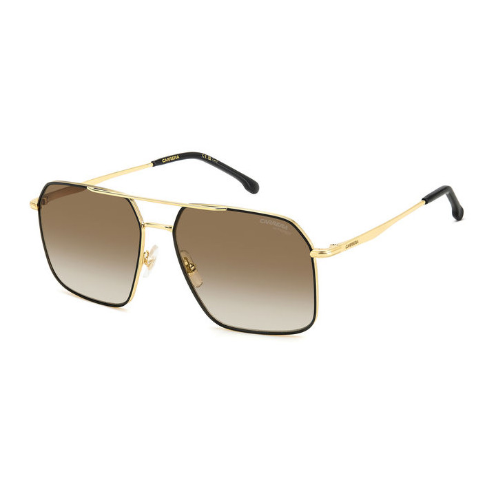 Lunettes de soleil Carrera 333/S Black Gold / verres Black Brown Green Antireflex (2M2-86)