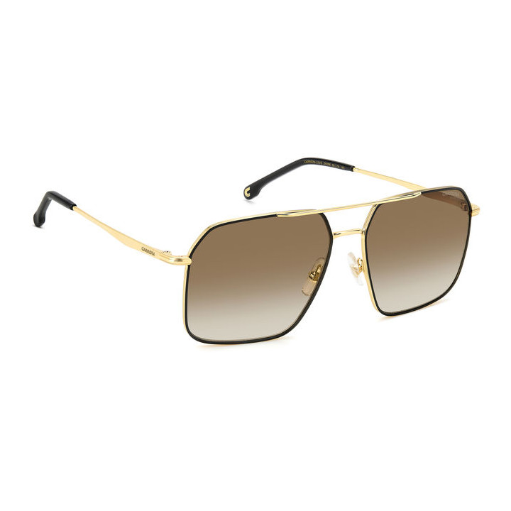 Lunettes de soleil Carrera 333/S Black Gold / verres Black Brown Green Antireflex (2M2-86)