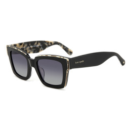 Lunettes de soleil Kate Spade BRYNNE/G/S Black White Havana / verres Grey Shaded Polarized (TCB-WJ)