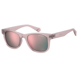 Lunettes de soleil Polaroid Kids PLD 8009/N/NEW Nude / verres Rose Gold Multilayer Polarized (FWM-JQ)