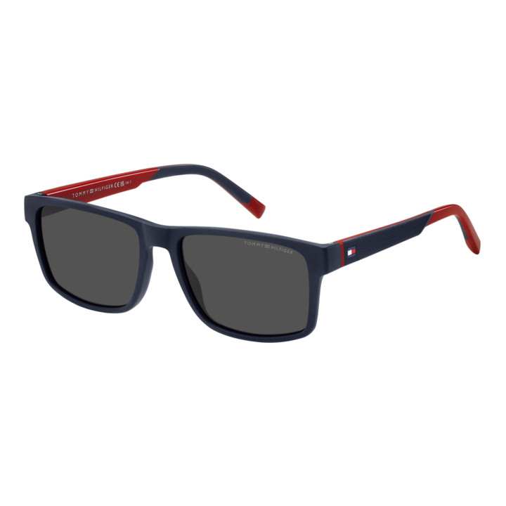 Lunettes de soleil Tommy Hilfiger TH 2142/S Blue Red / verres Grey (8RU-IR)