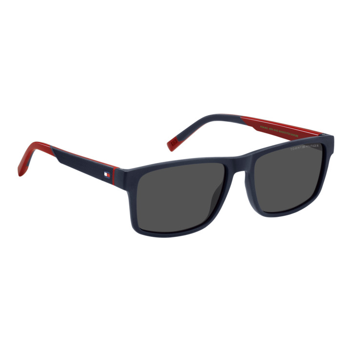 Lunettes de soleil Tommy Hilfiger TH 2142/S Blue Red / verres Grey (8RU-IR)