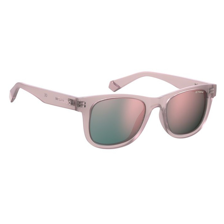 Lunettes de soleil Polaroid Kids PLD 8009/N/NEW Nude / verres Rose Gold Multilayer Polarized (FWM-JQ)
