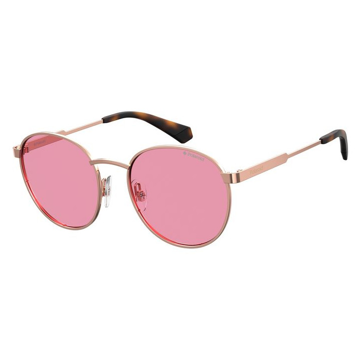 Lunettes de soleil Polaroid Kids PLD 8039/S Gold Copper / verres Pink Polarized (DDB-0F)