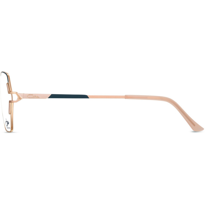 Cazal 4321 002 bleu pétrole-rosé or - vue de profil
