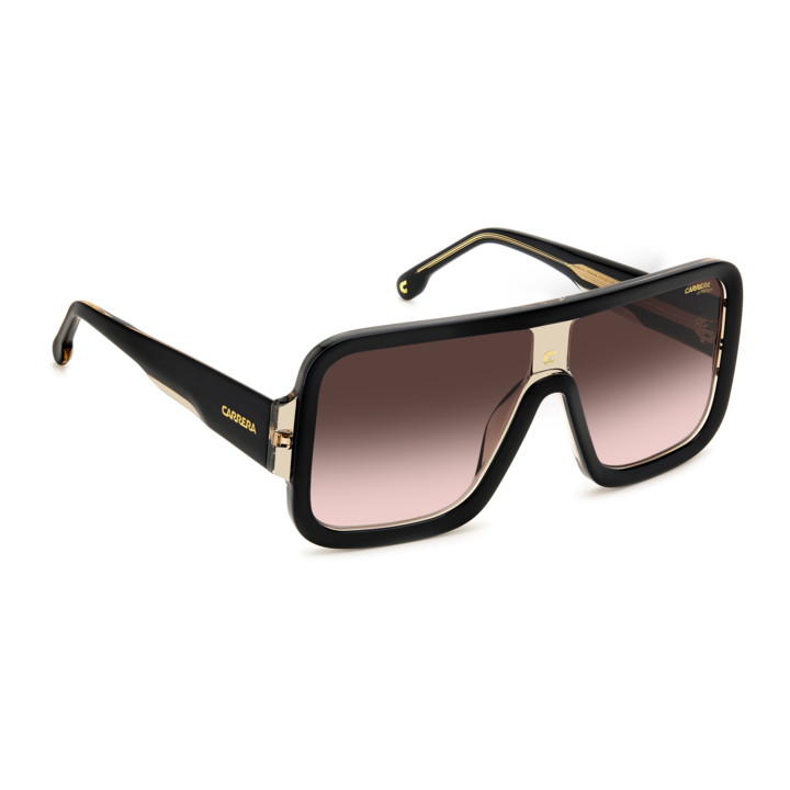 Lunettes de soleil Carrera FLAGLAB 14 Black Beige / verres Brown Shaded Blue Mirror (0WM-A8)