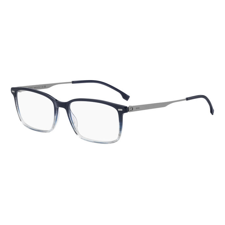 Lunettes de vue BOSS 1643 Blue Horn Ruthenium (QEU)