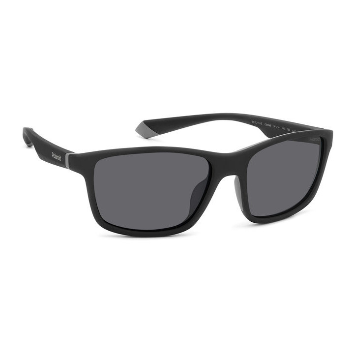 Lunettes de soleil Polaroid PLD 2153/S Matte Black Grey / verres Grey Polarized (O6W-M9)