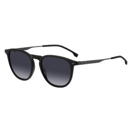 Lunettes de soleil BOSS 1639/S Black Dark Ruthenium / verres Dark Grey Shaded (ANS-9O)