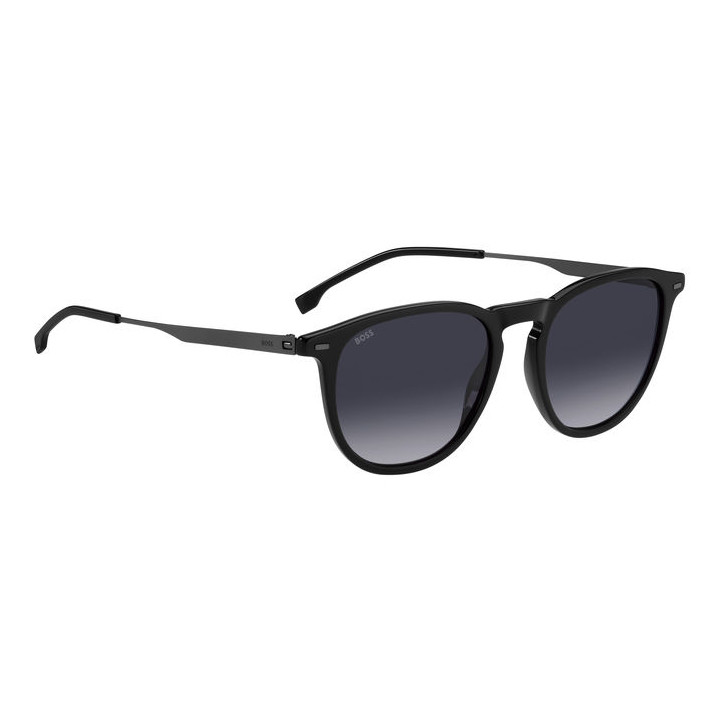 Lunettes de soleil BOSS 1639/S Black Dark Ruthenium / verres Dark Grey Shaded (ANS-9O)