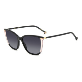 Lunettes de soleil Carolina Herrera HER 0245/S Black Pink / verres Dark Grey Shaded (3H2-9O)