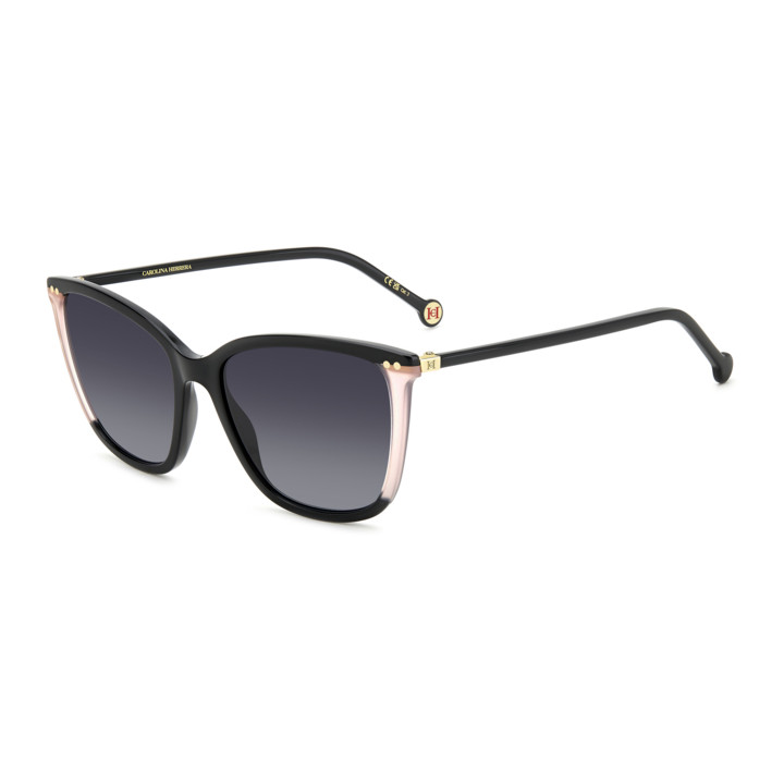 Lunettes de soleil Carolina Herrera HER 0245/S Black Pink / verres Dark Grey Shaded (3H2-9O)