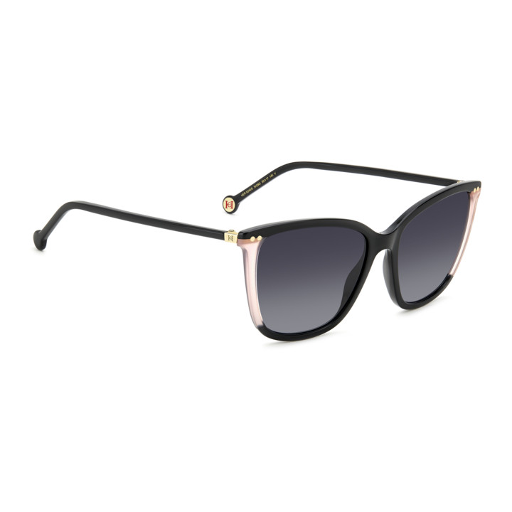 Lunettes de soleil Carolina Herrera HER 0245/S Black Pink / verres Dark Grey Shaded (3H2-9O)