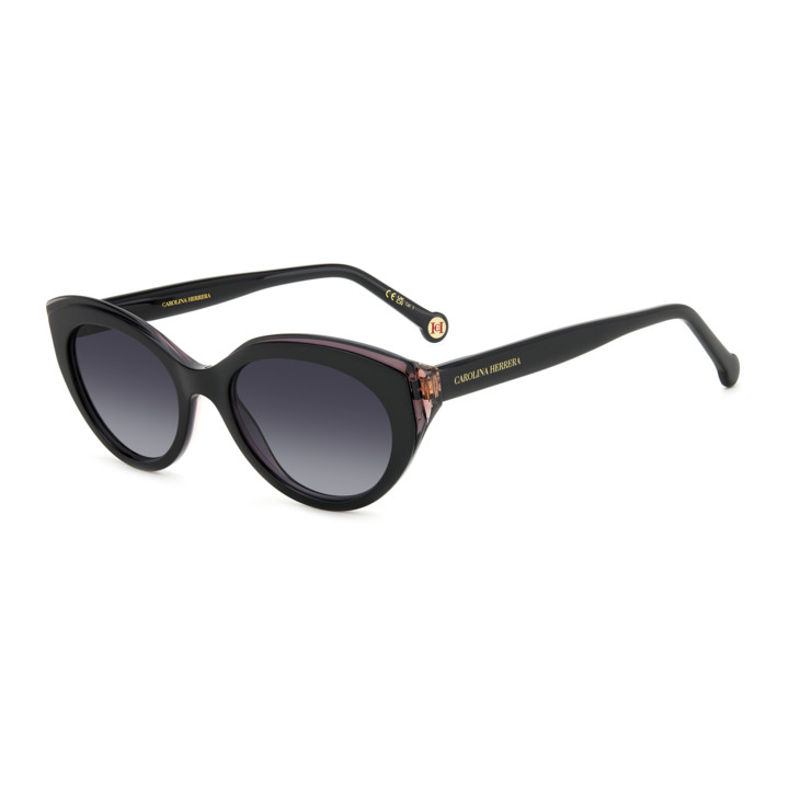 Lunettes de soleil Carolina Herrera HER 0250/S Black / verres Dark Grey Shaded (807-9O)