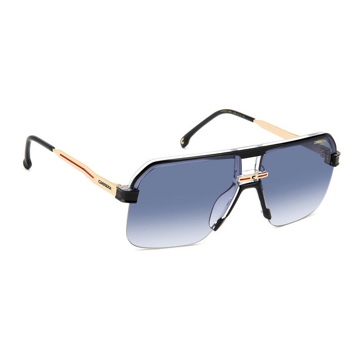 Lunettes de soleil Carrera 1066/S Black Crystal / verres Dk Blue Shaded (7C5-08)