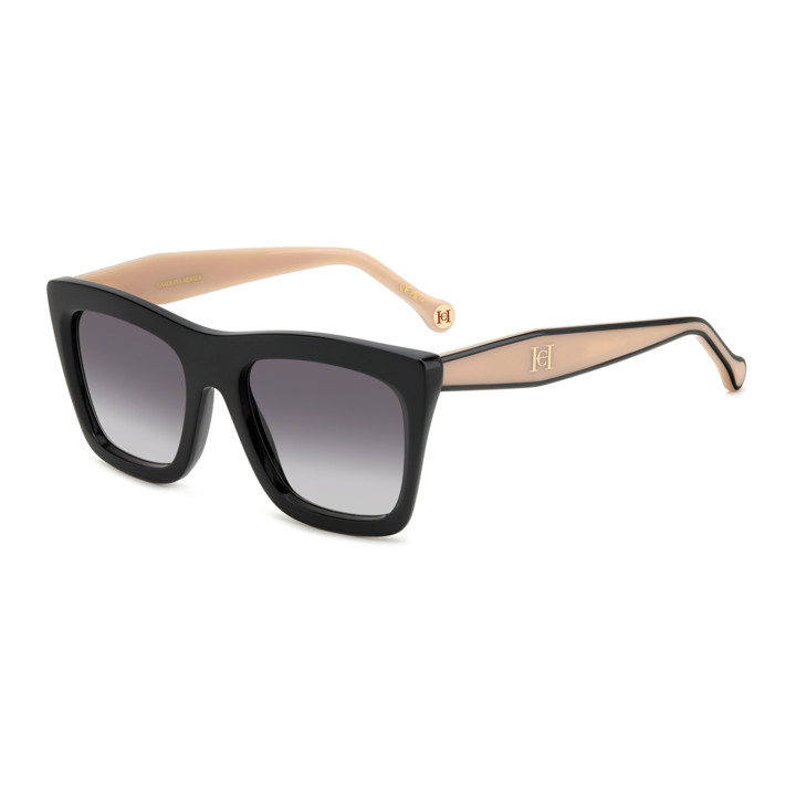 Lunettes de soleil Carolina Herrera HER 0226/S Black Pink / verres Dark Grey Shaded (3H2-9O)