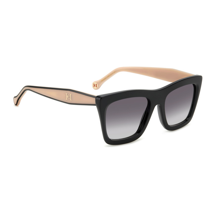 Lunettes de soleil Carolina Herrera HER 0226/S Black Pink / verres Dark Grey Shaded (3H2-9O)