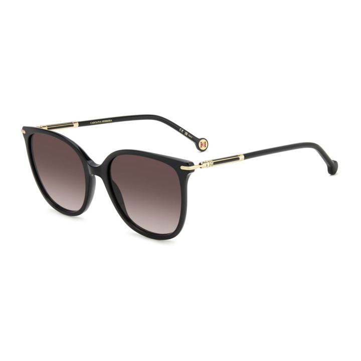 Lunettes de soleil Carolina Herrera HER 0229/S Black / verres Brown Shaded (807-HA)