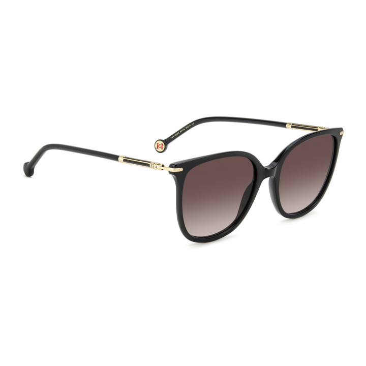 Lunettes de soleil Carolina Herrera HER 0229/S Black / verres Brown Shaded (807-HA)