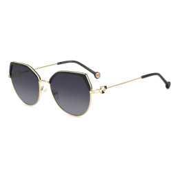 Lunettes de soleil Carolina Herrera HER 0238/S Black Gold / verres Dark Grey Shaded (2M2-9O)