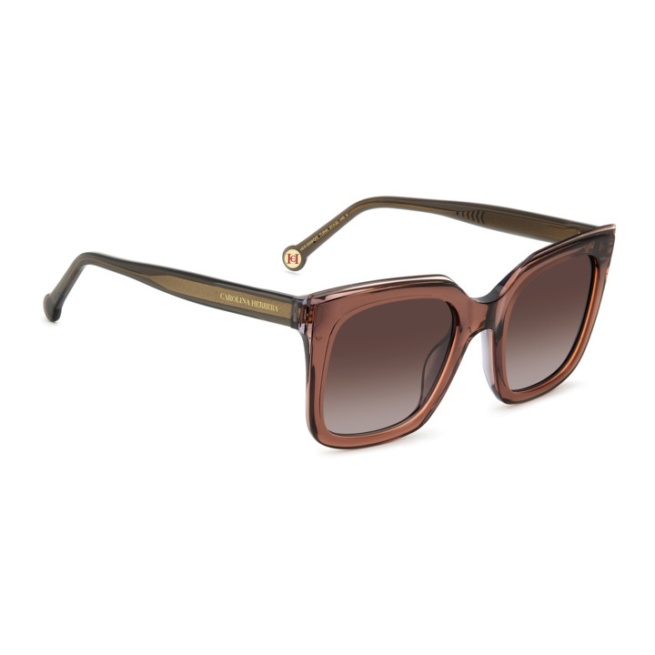 Lunettes de soleil Carolina Herrera HER 0249/G/S Light Brown / verres Brown Shaded (TUI-HA)