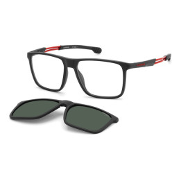 Lunettes de vue avec clip solaire Carrera CA 4020/CS Matte Black Red / verres Green Polarized (BLX-UC)