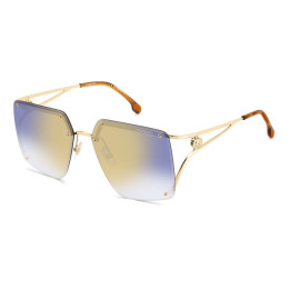 Lunettes de soleil Carrera 3041/S Blue Gold / verres Blue Shaded Gold Mirror (KY2-1V)