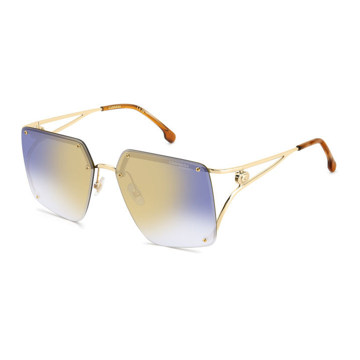 Lunettes de soleil Carrera 3041/S Blue Gold / verres Blue Shaded Gold Mirror (KY2-1V)