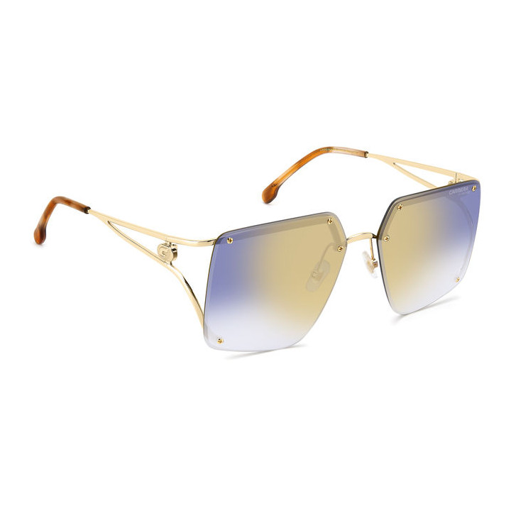 Lunettes de soleil Carrera 3041/S Blue Gold / verres Blue Shaded Gold Mirror (KY2-1V)