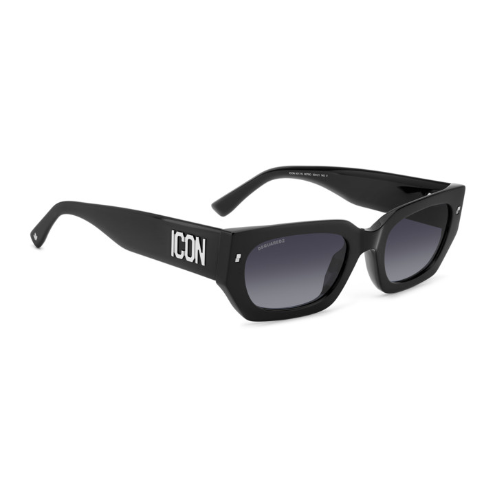 Lunettes de soleil Dsquared2 ICON 0017/S Black / verres Dark Grey Shaded (807-9O)