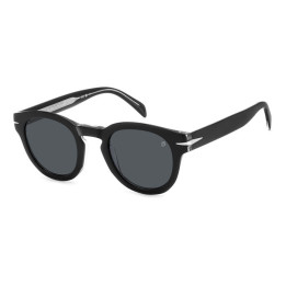 Lunettes de soleil David Beckham DB 7041/S FLAT Black Crystal / verres Grey (7C5-IR)