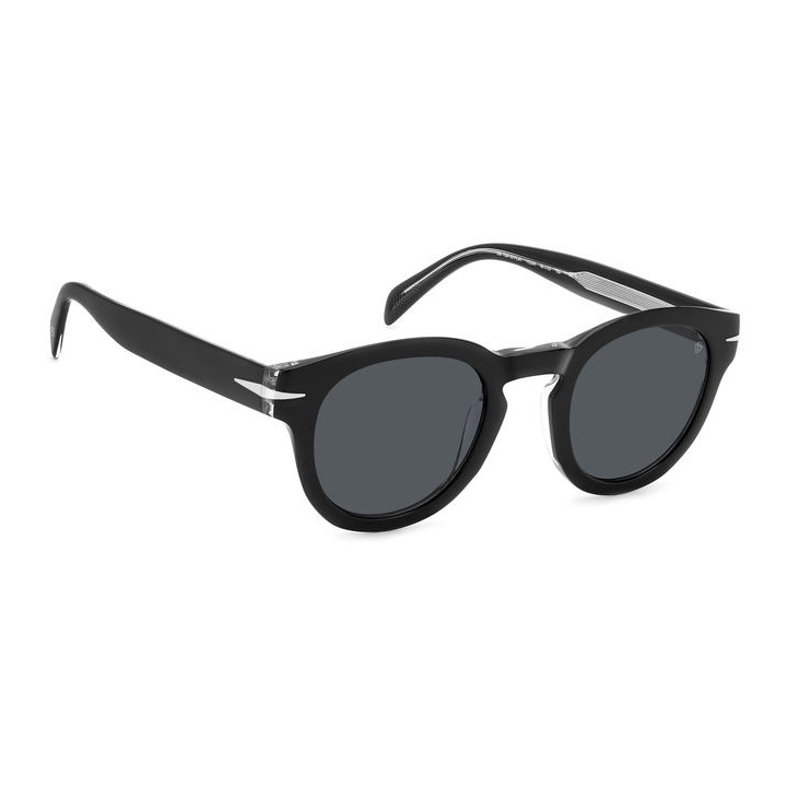 Lunettes de soleil David Beckham DB 7041/S FLAT Black Crystal / verres Grey (7C5-IR)