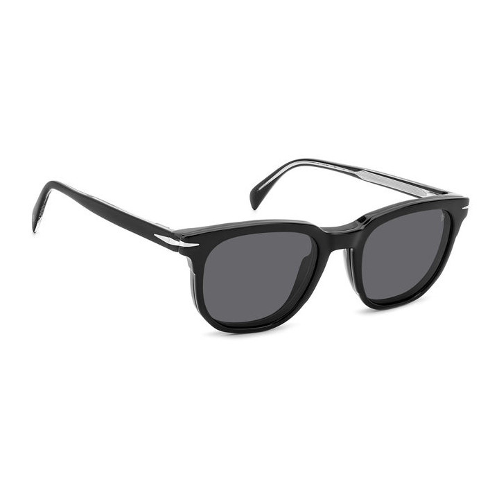Lunettes de vue avec clip solaire David Beckham DB 7120/CS Black / verres Grey Polarized (807-M9)