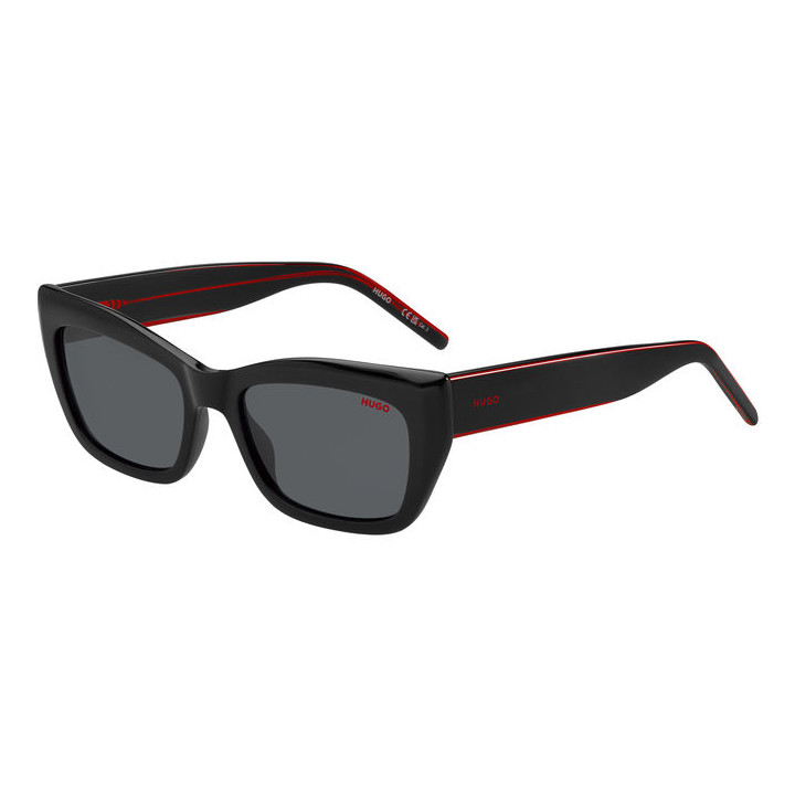 Lunettes de soleil HUGO HG 1301/S Black Red / verres Grey (OIT-IR)