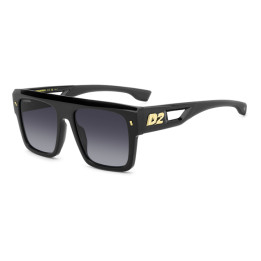 Lunettes de soleil Dsquared2 D2 0127/S Black / verres Dark Grey Shaded (807-9O)
