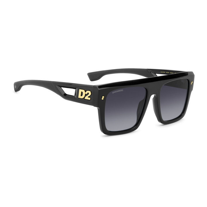 Lunettes de soleil Dsquared2 D2 0127/S Black / verres Dark Grey Shaded (807-9O)