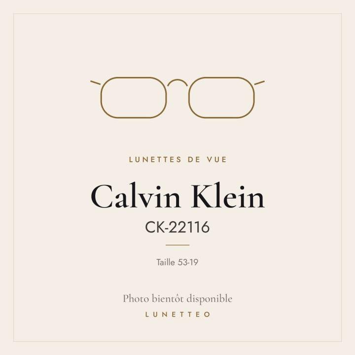 Lunettes de vue Calvin Klein CK-22116