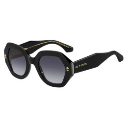 Lunettes de soleil Etro 0009/S Black / verres Dark Grey Shaded (807-9O)