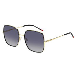 Lunettes de soleil HUGO HG 1293/S Gold Black 2 / verres Dark Grey Shaded (RHL-9O)