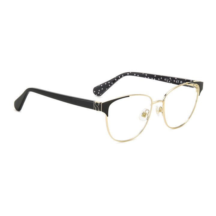 Lunettes de vue Kate Spade DOVE/G Gold Black 2 (RHL)