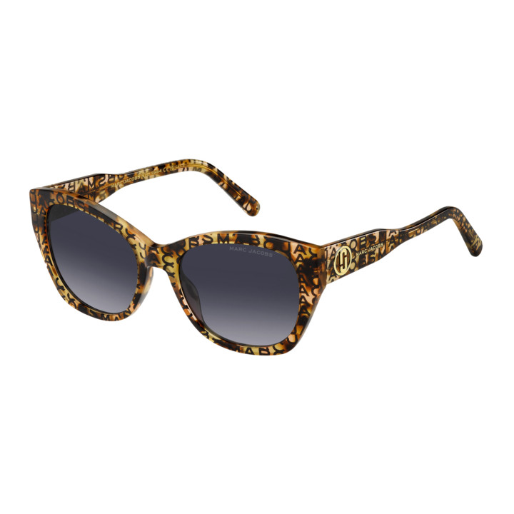 Lunettes de soleil Marc Jacobs MARC 732/S Pattern Havana / verres Dark Grey Shaded (H7P-9O)
