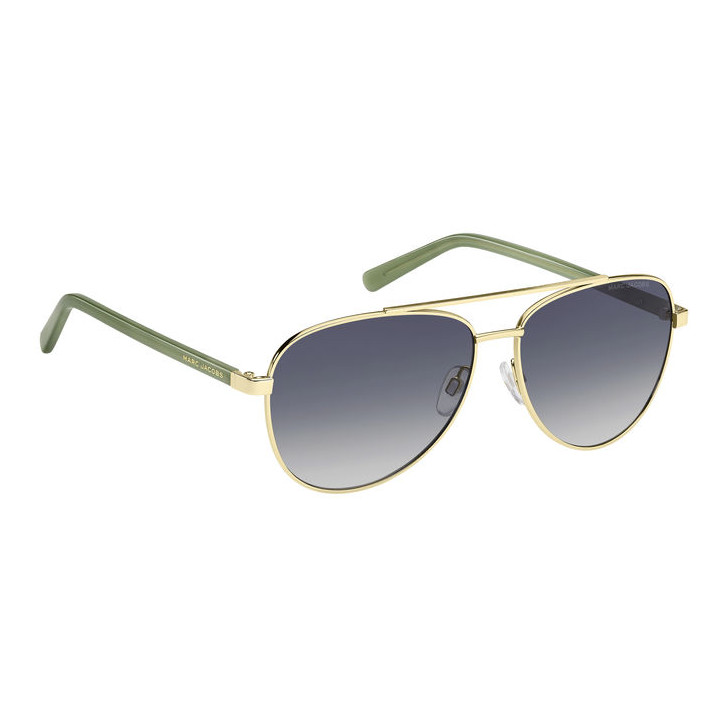 Lunettes de soleil Marc Jacobs MARC 760/S Gold Green / verres Grey Azure (PEF-GB)