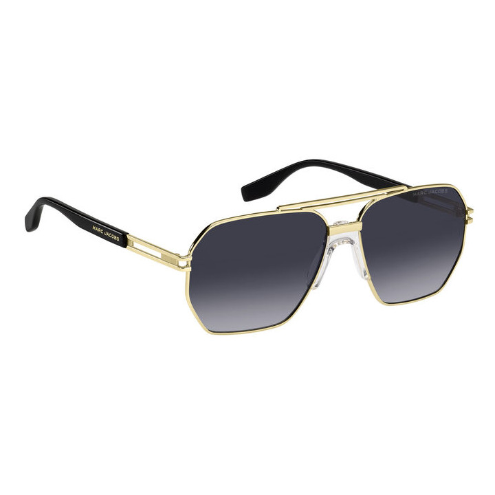 Lunettes de soleil Marc Jacobs MARC 748/S Gold Black 2 / verres Dark Grey Shaded (RHL-9O)