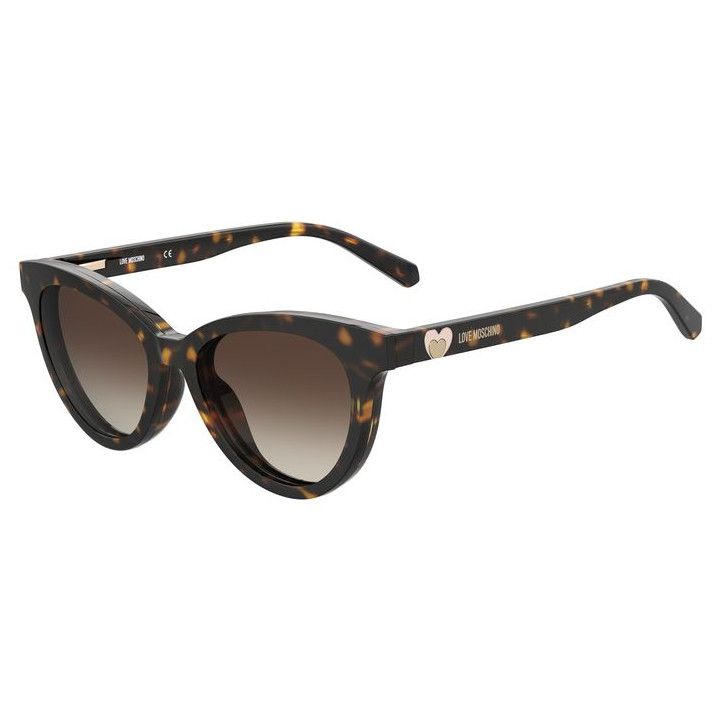 Lunettes de vue avec clip solaire Moschino Love MOL051/CS Havana / verres Brown Shaded (086-HA)