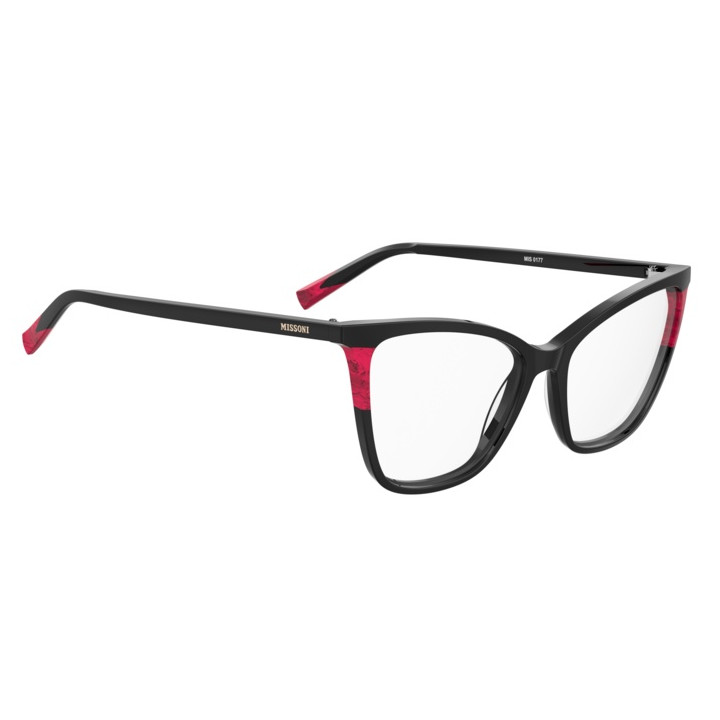 Lunettes de vue Missoni MIS 0177 Black Red (OIT)
