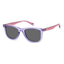 Lunettes de soleil Polaroid Kids PLD 8060/S Lilac / verres Grey Polarized (789-M9)